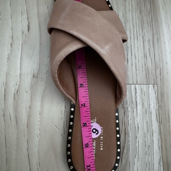 Mila Paoli Brown Leather Slide Sandals Made in Italy Size 9.5 - Picture 9 of 9